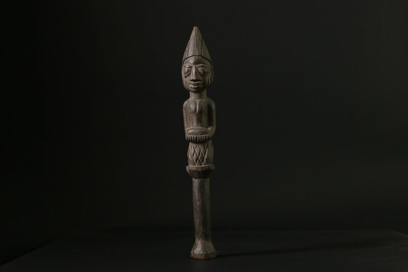 African statue tribal Sculptures Figure Carved statue Yoruba Shango Dance -G2060
