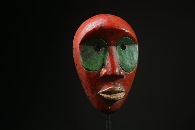 African  Baule Antique African Masks Wood Hand Carved Wall Hanging Masks -G2069