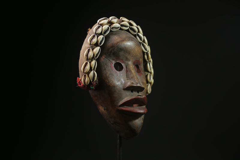 African Tribal Wood masks  Raphia Dan Zapkei Handmade Home Décor -G2070