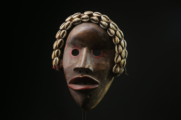 African Tribal Wood masks  Raphia Dan Zapkei Handmade Home Décor -G2070