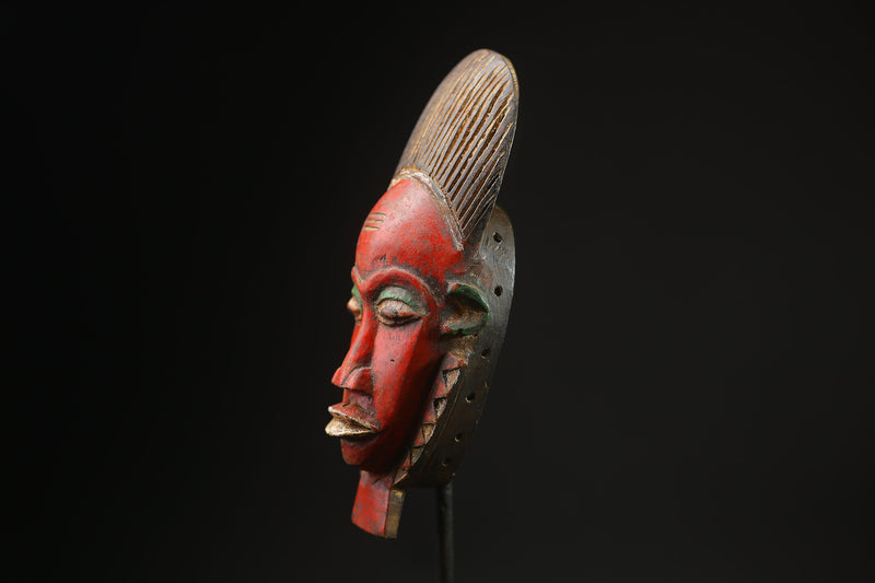 African Tribal Wood masks Antique Goli's Baule Mask masks for wall-G2071