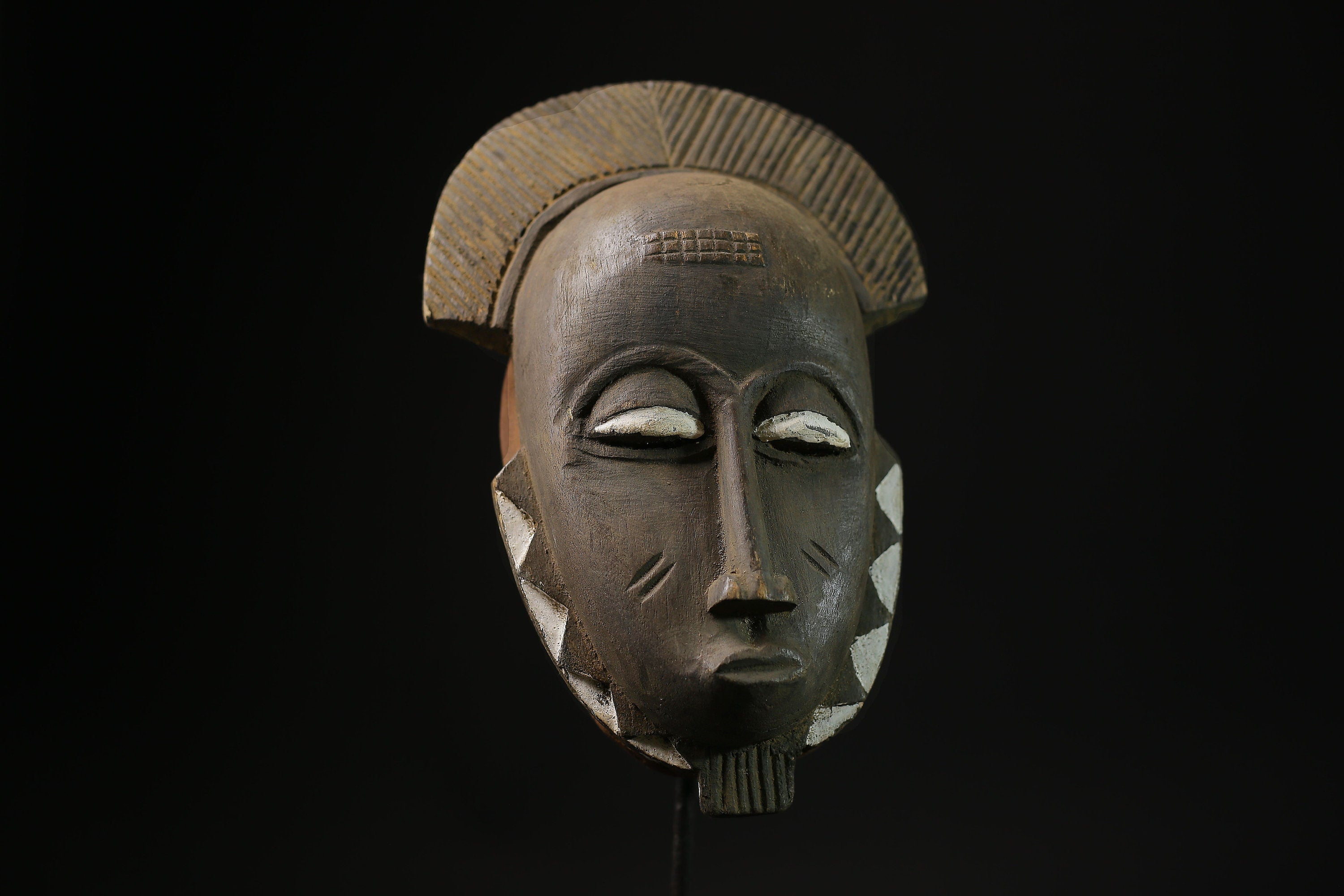 African Masks Carved Wood Tribal Guru Mask Of The African Handmade Masks-5315