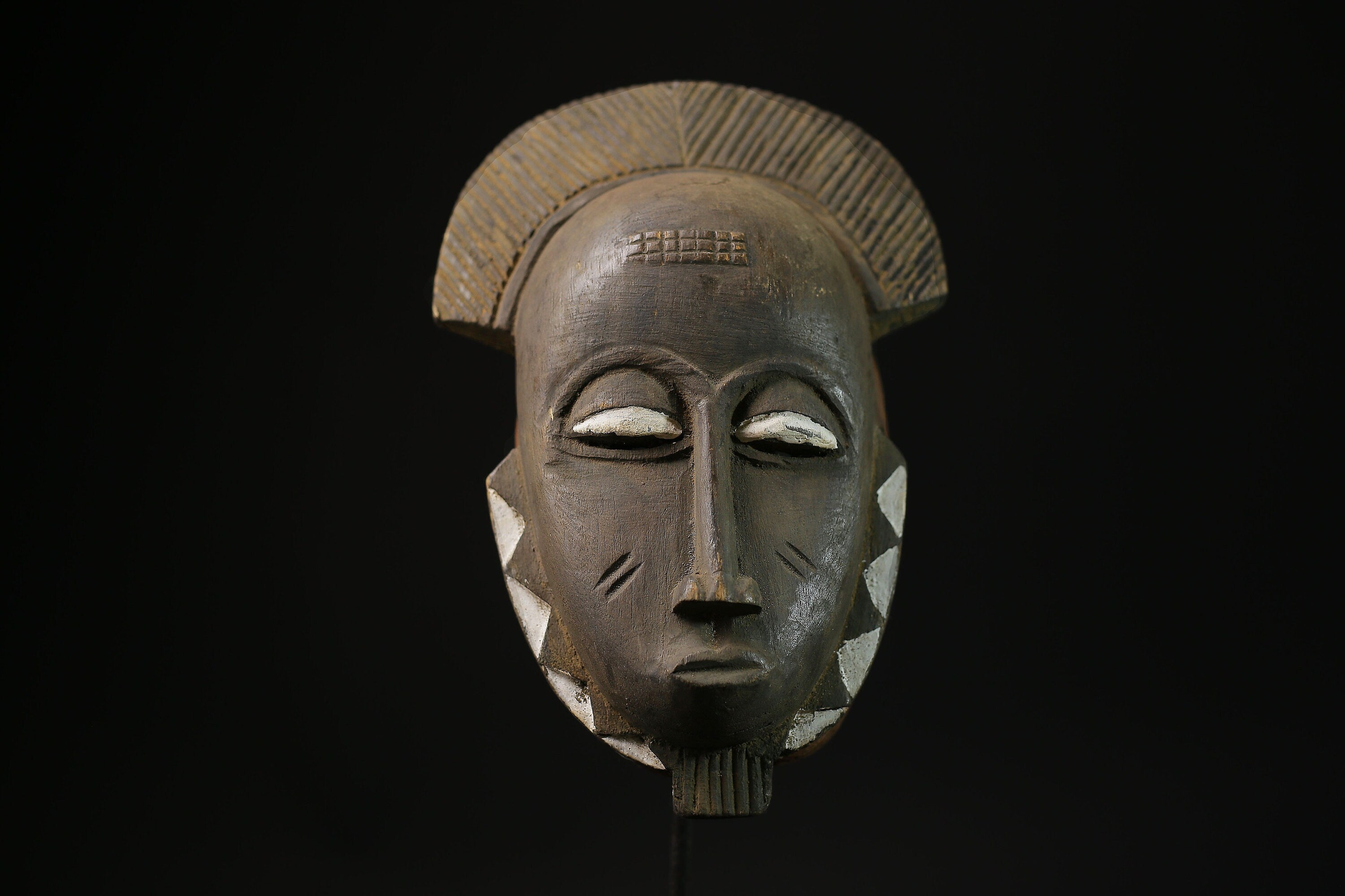 African Masks Carved Wood Tribal Guru Mask Of The African Handmade Masks-5315