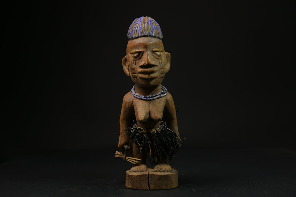 African Figure Ibeji Figure (Ere Ibeji) Yoruba Oshogbo Erin Region Nigeria-6761