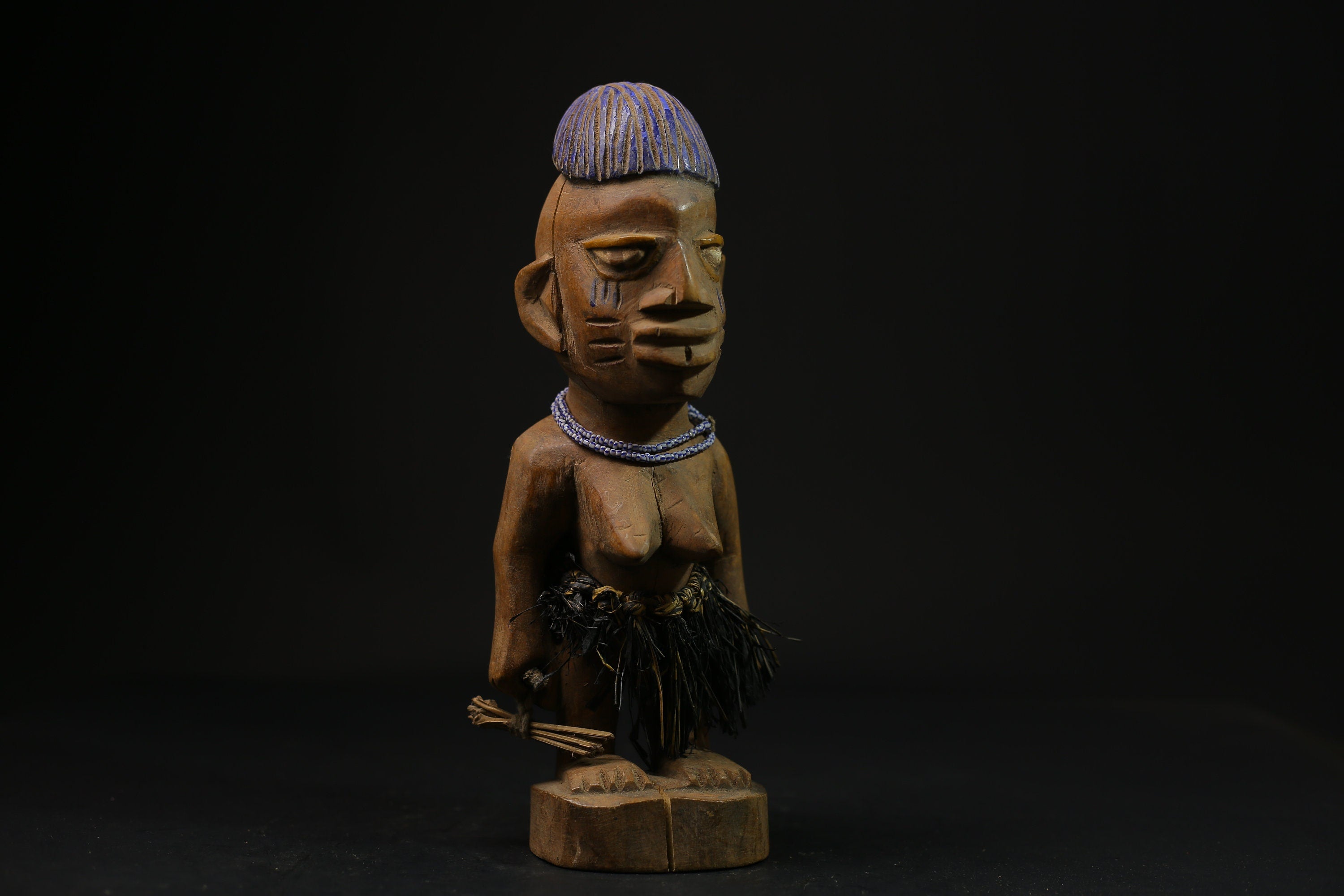 African Figure Ibeji Figure (Ere Ibeji) Yoruba Oshogbo Erin Region Nigeria-6761