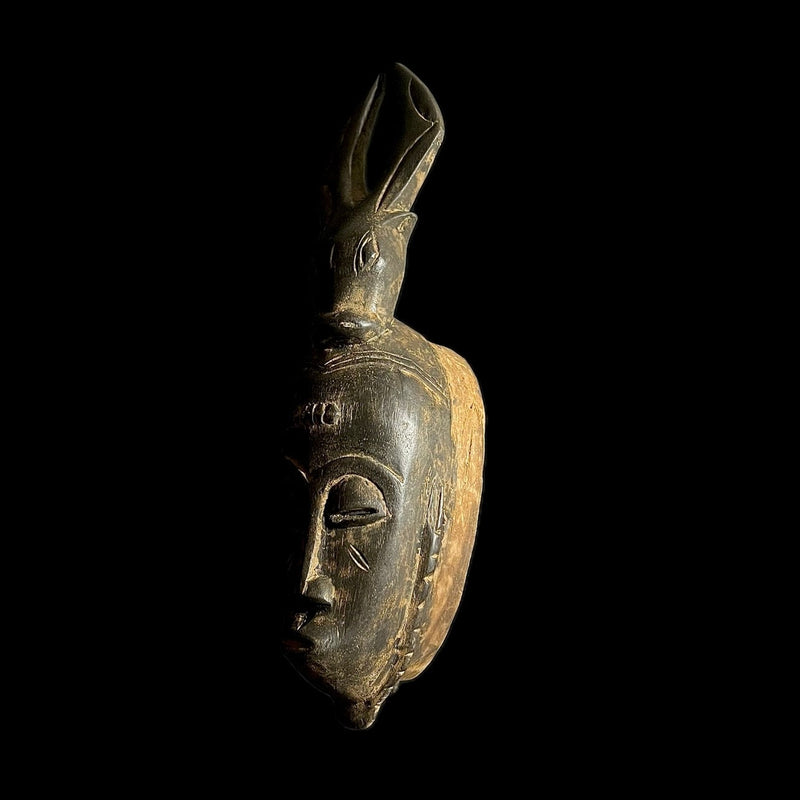 African mask antiques tribal Face vintage Baule Antique antique wall Mask-G1823