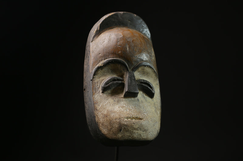 African Tribal Face Mask Authentic traditional Muminia mask in Lega art-G2089