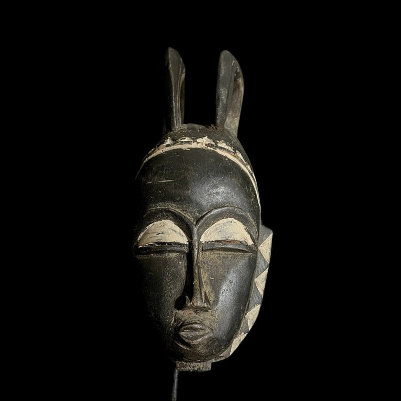 African mask antiques tribal Face vintage Antique Folk Art Baule masks for wall -G1834