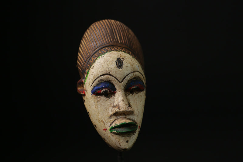 African Masks Tribal Face Vintage Carved Wood Hanging Guro Guro Mask masks for wall-9619