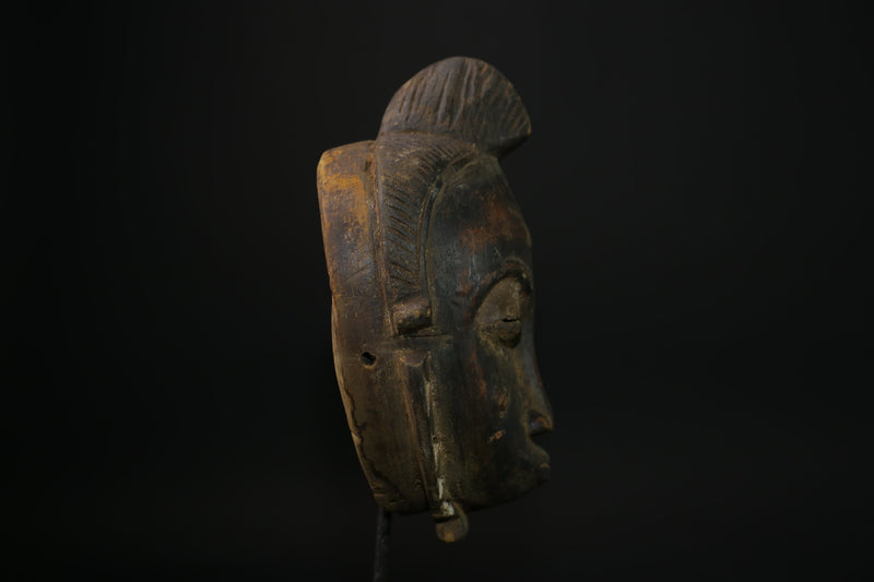 African Tribal Face Mask Yaouré mask Coast wood and pigments masks for wall-5341