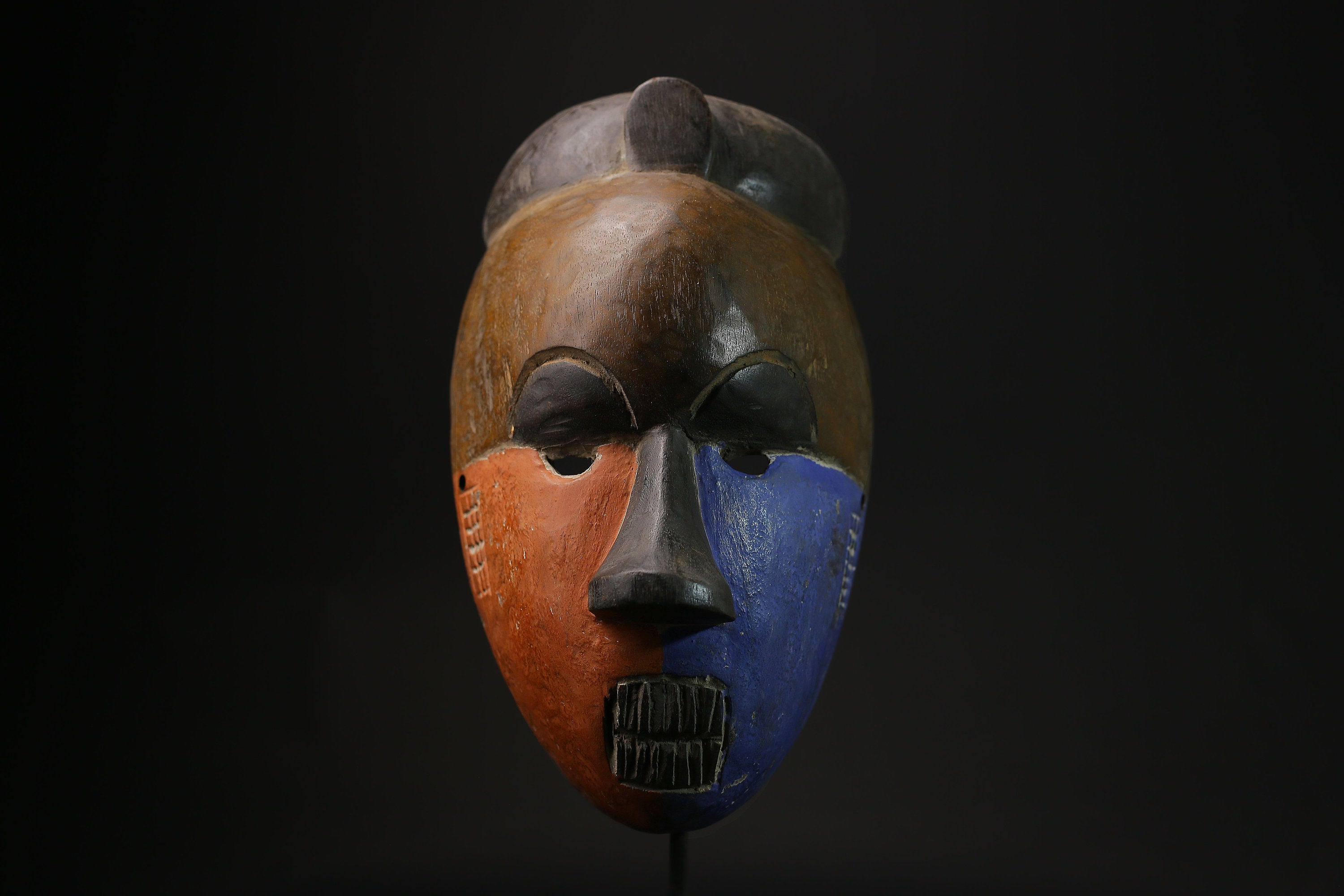 African Mask Tribal Face Mask Wood Ceremonial Mask Igbo Ibo People Nigeria masks for wall-G2116