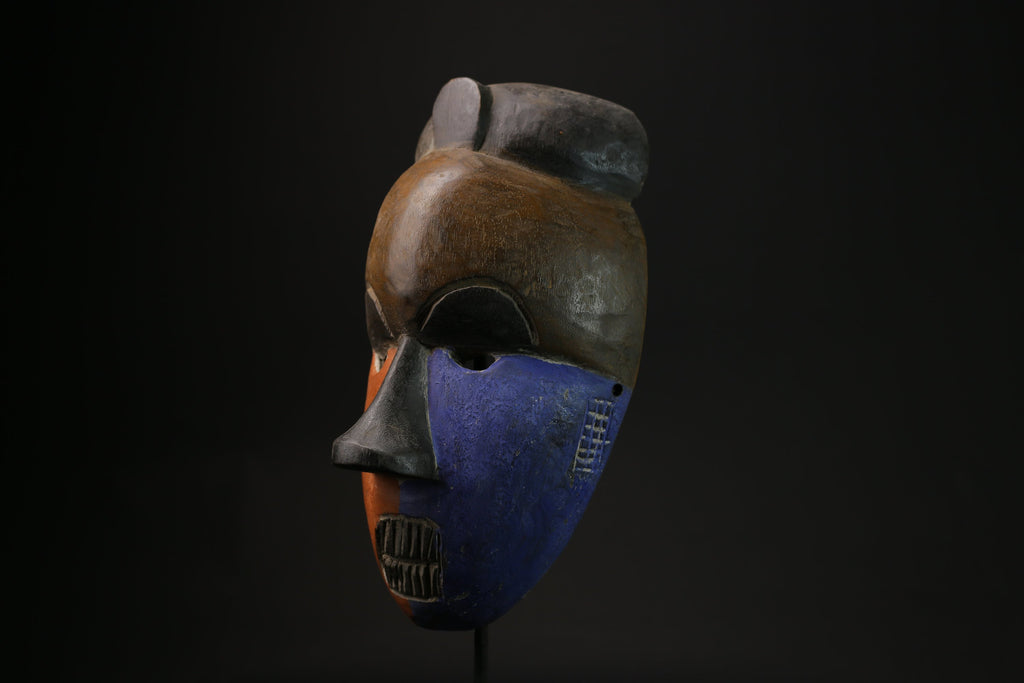 African Mask Tribal Face Mask Wood Ceremonial Mask Igbo Ibo People Nigeria masks for wall-G2116