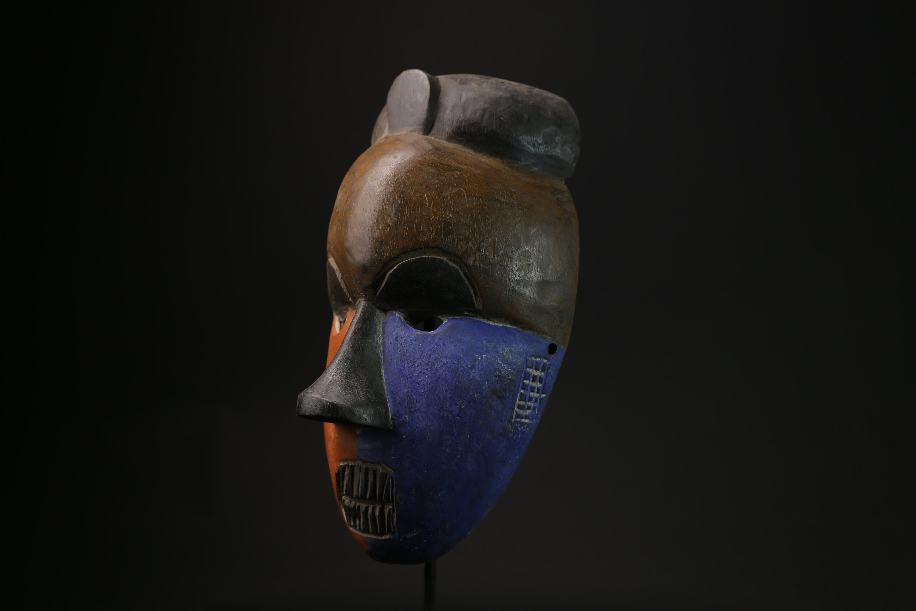 African Mask Tribal Face Mask Wood Ceremonial Mask Igbo Ibo People Nigeria masks for wall-G2116