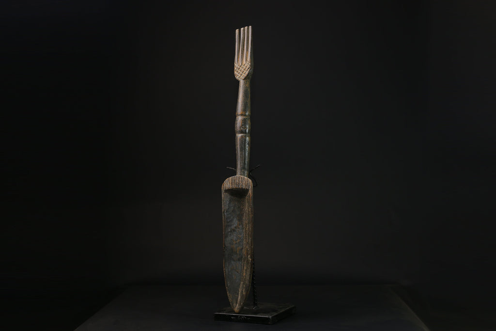 african statue wooden figure West African Wooden African Swahili Carved-G2120