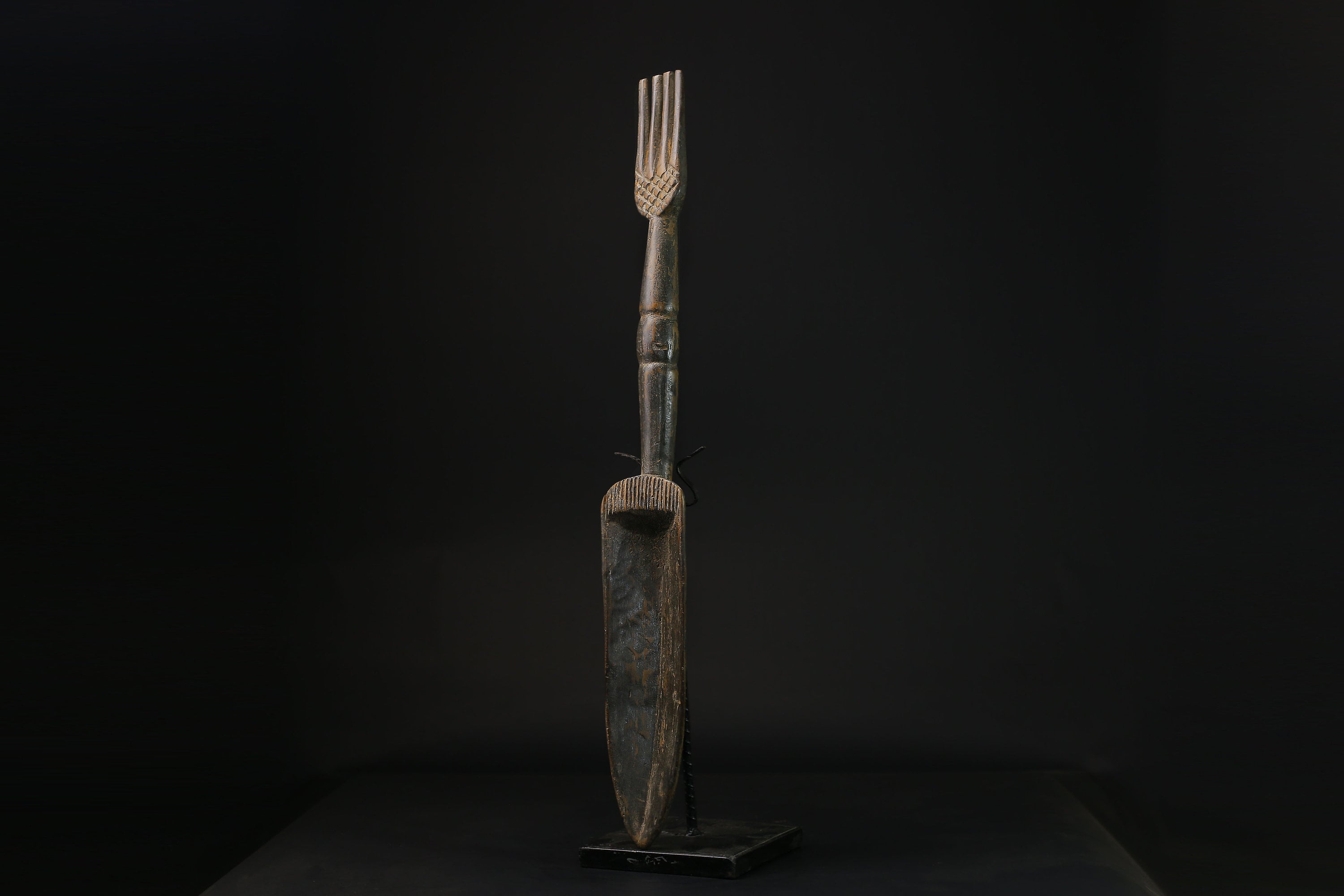 african statue wooden figure West African Wooden African Swahili Carved-G2120