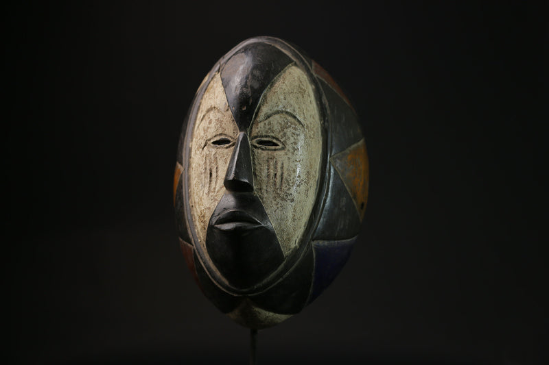 African Mask Tribal Face Mask Wood Ceremonial Mask Igbo Ibo People Nigeria masks for wall-G2121