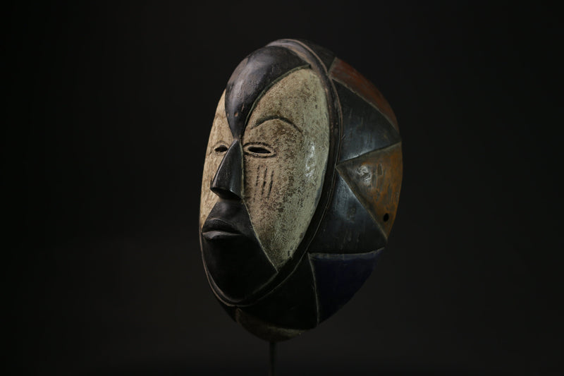 African Mask Tribal Face Mask Wood Ceremonial Mask Igbo Ibo People Nigeria masks for wall-G2121