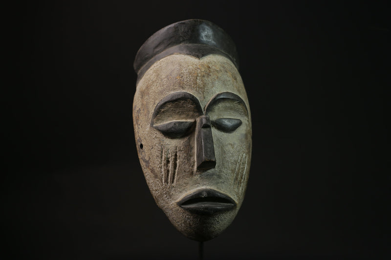 African Mask Wood Sculpture - Tribal Face Mask from Igbo People of Nigeria - Ceremonial Art Piece for Unique Wall Décor Collection-G2124