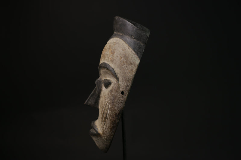 African Mask Wood Sculpture - Tribal Face Mask from Igbo People of Nigeria - Ceremonial Art Piece for Unique Wall Décor Collection-G2124