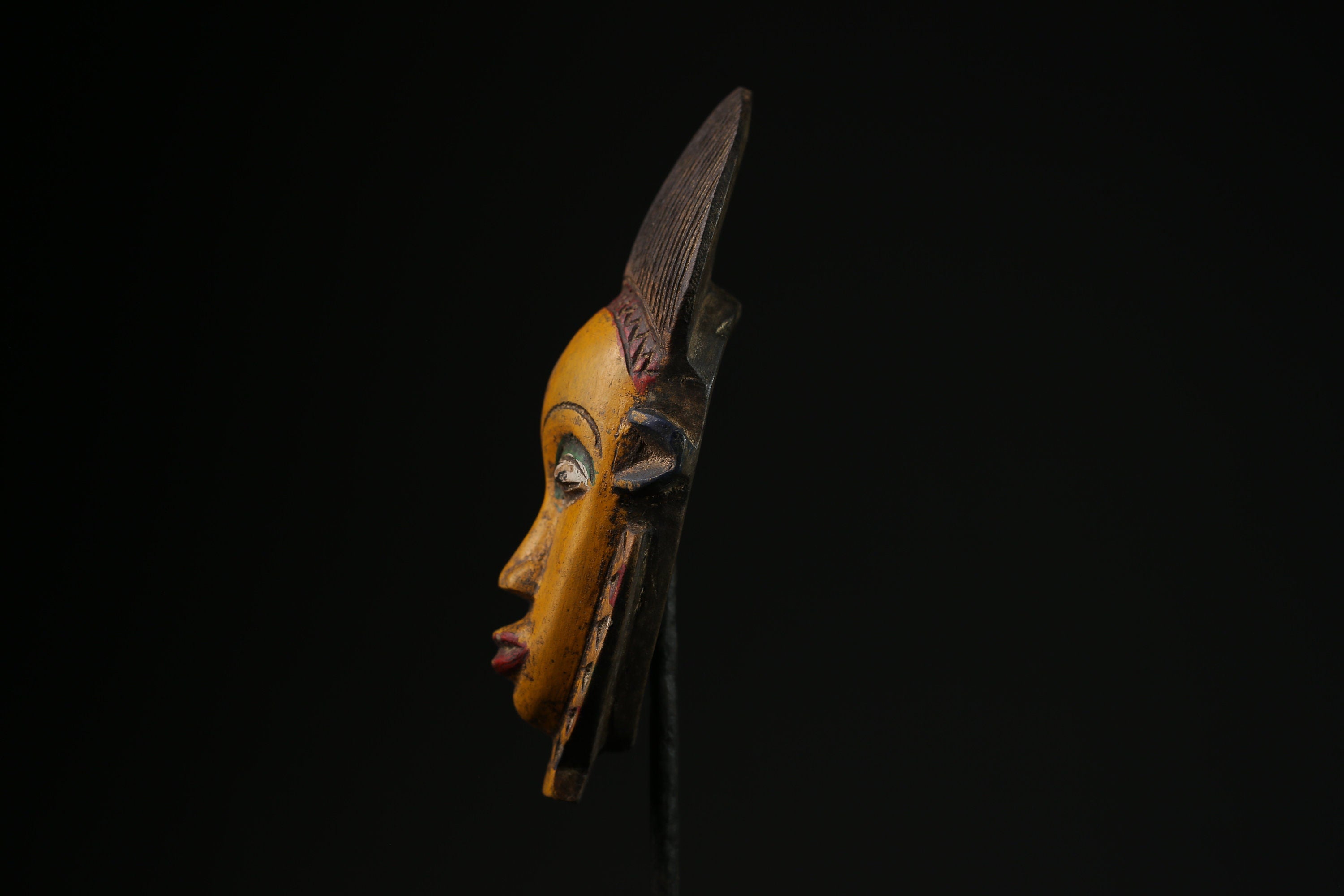 African masks antiques tribal wood mask Face Mask African Art Guro Baule-9628