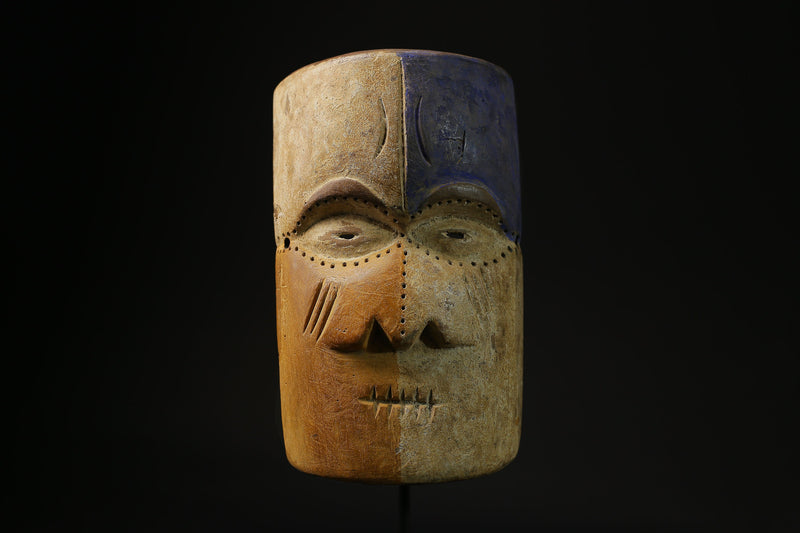 African Tribal Wood masks Wood Hand Carved Wall Hanging Art Bwami Lega Mask-8012
