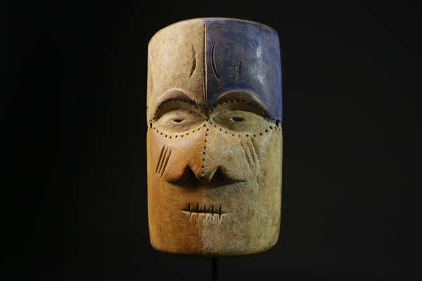 African Tribal Wood masks Wood Hand Carved Wall Hanging Art Bwami Lega Mask-8012