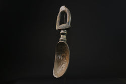 African Antique Gabon Mask Hand Carved Wooden Wall Decoration Tribal spoon -5322