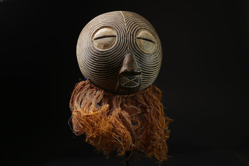 African mask African real figure vintage African spongey kifwebe masks for wall-G2142