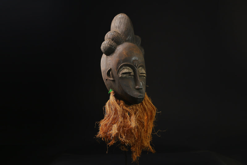 African mask antiques tribal Face vintage Baule Antique antique wall Mask-G2147