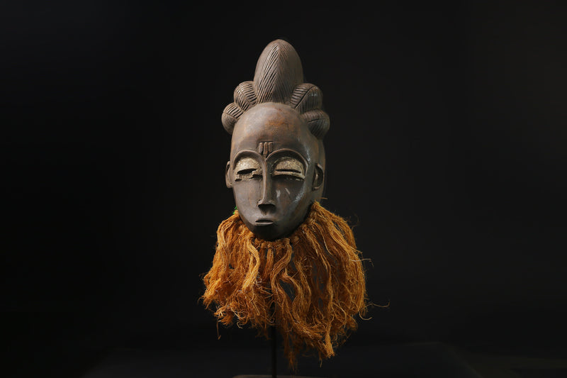 African mask antiques tribal Face vintage Baule Antique antique wall Mask-G2147