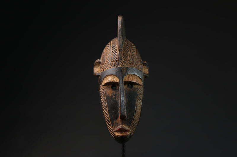 African Mask Antiques Tribal wooden mask hand carved Home Décor Guro-9626