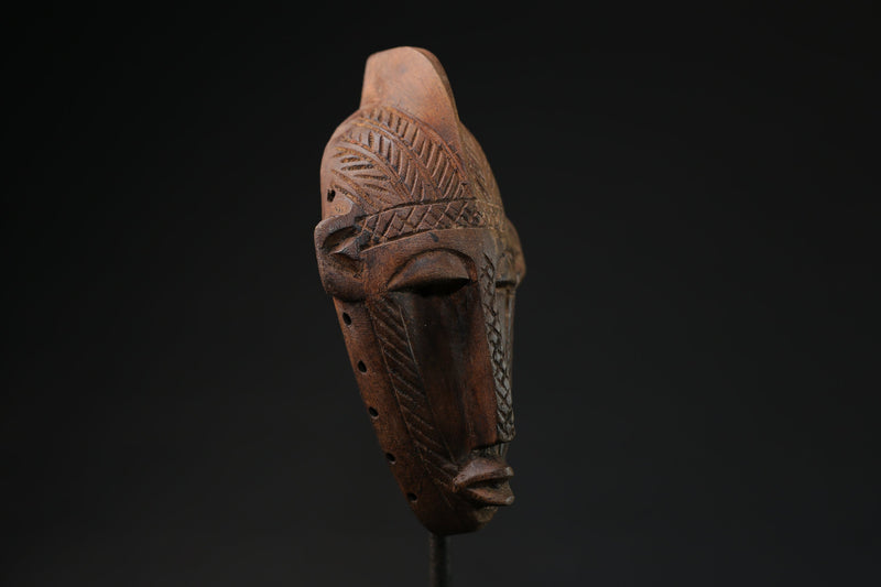 African Dan Bambara wooden mask hand carved Home Décor Tribal masks for wall-9634