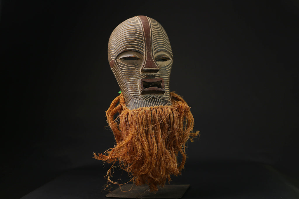 African Mask Wooden large songye kifwebe carved wooden Wall Hanging masks for wall-G2159