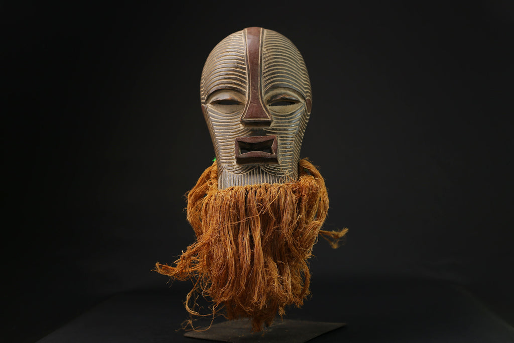 African Mask Wooden large songye kifwebe carved wooden Wall Hanging masks for wall-G2159
