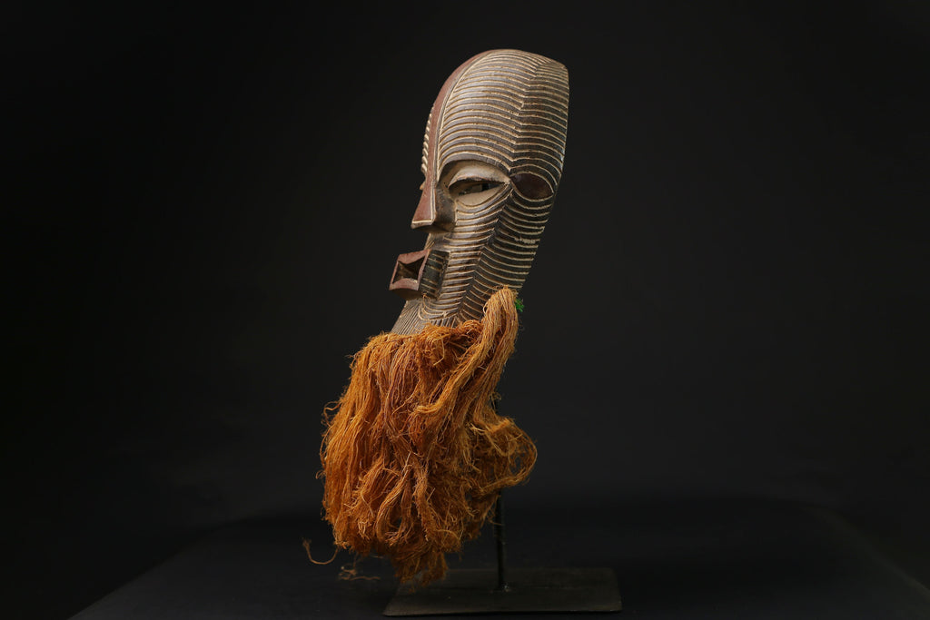 African Mask Wooden large songye kifwebe carved wooden Wall Hanging masks for wall-G2159