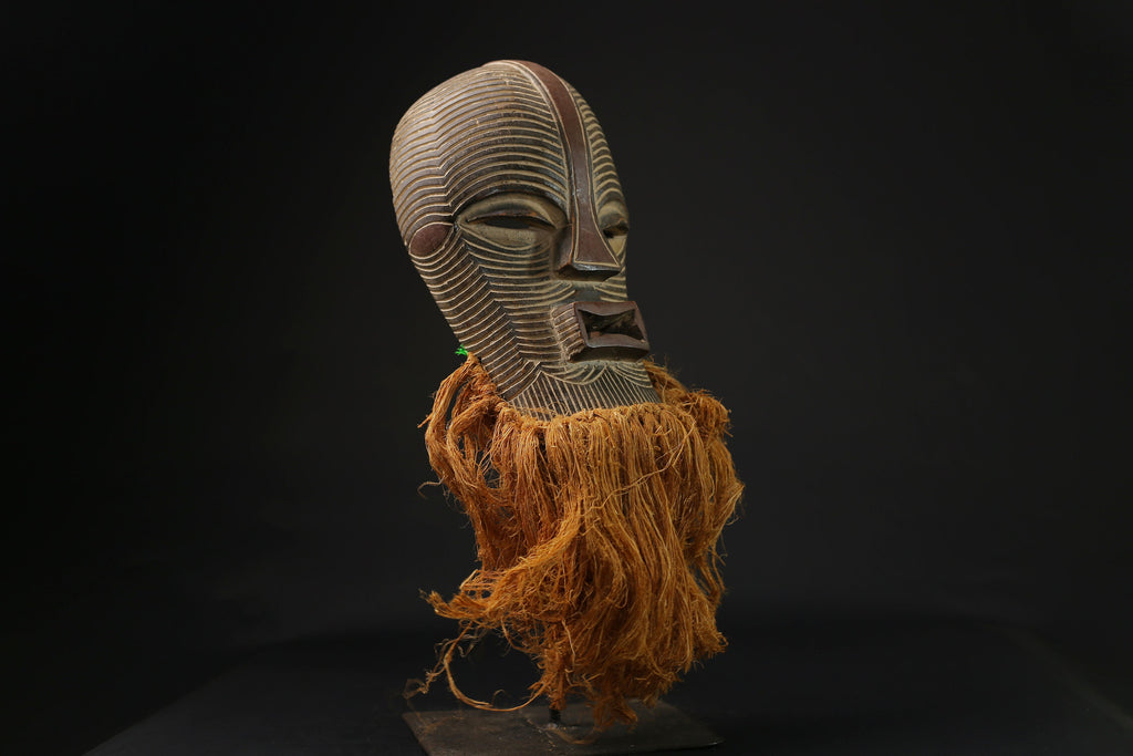 African Mask Wooden large songye kifwebe carved wooden Wall Hanging masks for wall-G2159