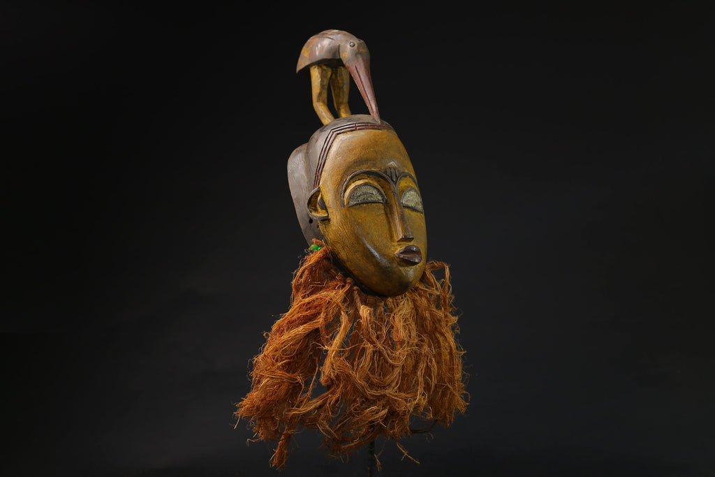 African Mask Wall Hanging Primitive Art Guro vintage african mask large masks for wall-G2165