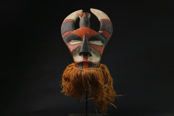 African Mask Primitive Art Collectibles Home Decor masque Songye Kifwebe  masks for wall-G2166