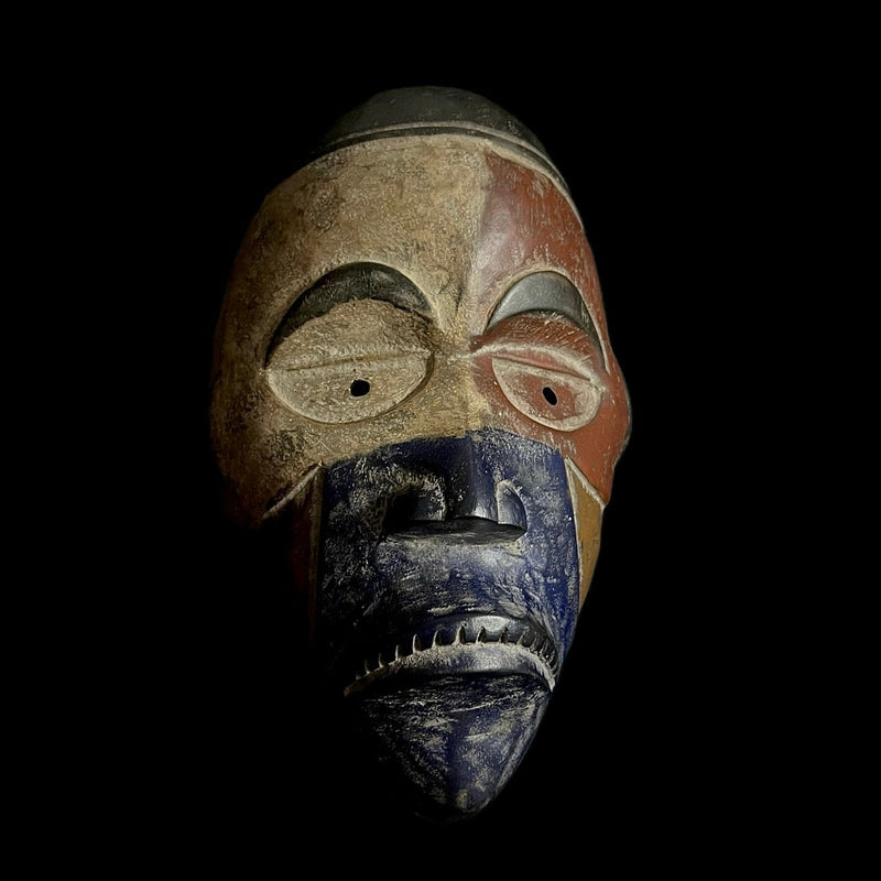 African Mask Collectible Hand Carved wood Wall Hanging Lega Mask-G1905