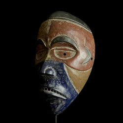 African Mask Collectible Hand Carved wood Wall Hanging Lega Mask-G1905