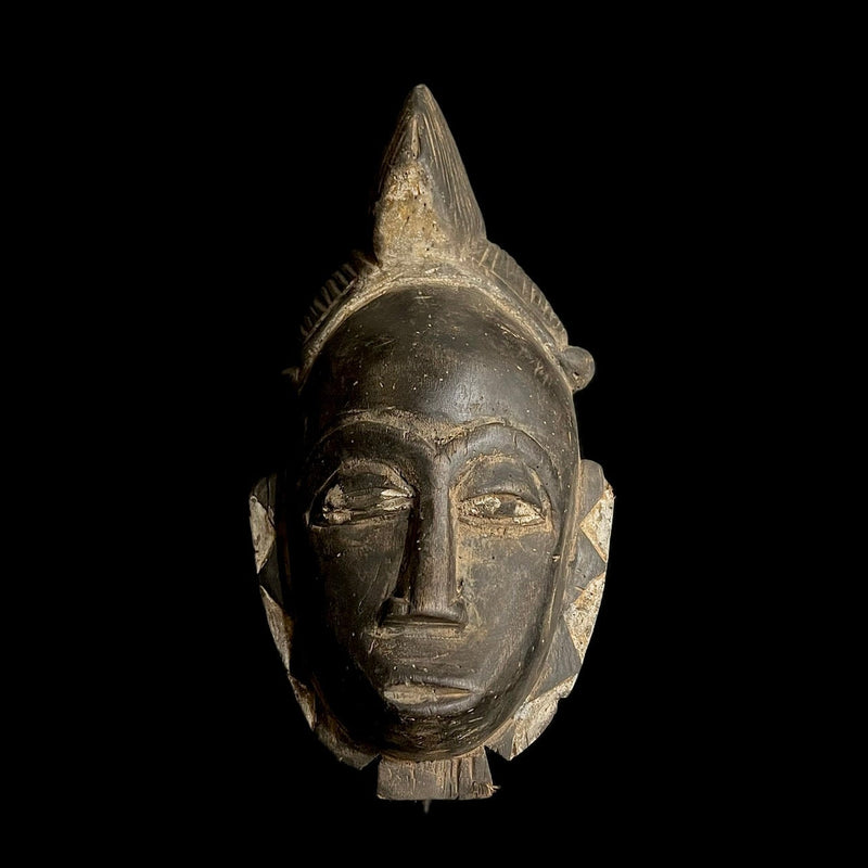 African Mask Collectible Hand Carved wood Wall Hanging Baule Ndoma masks for wall-G1906