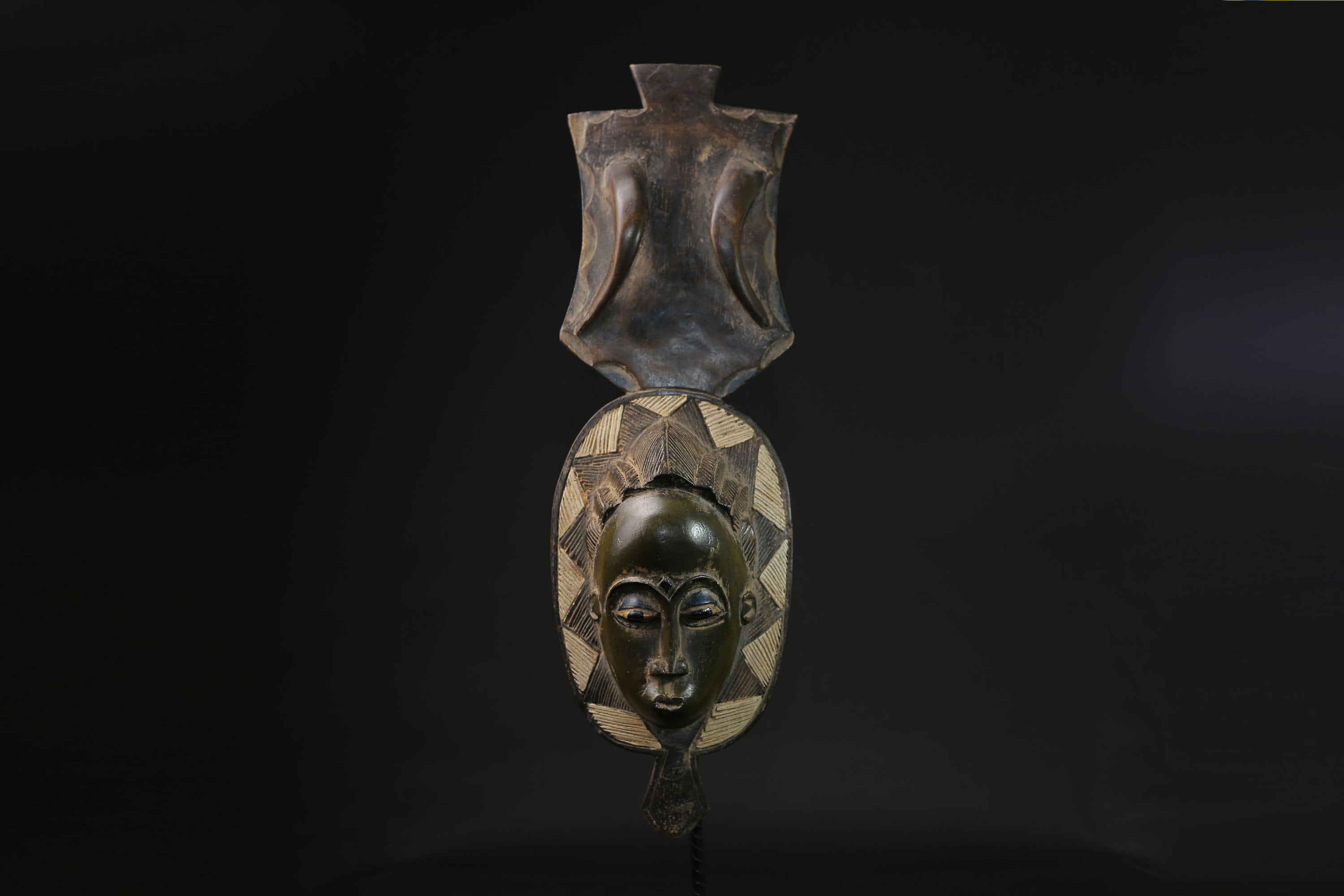 African Mask Antiques Tribal Art Face Vintage Wood Carved Vintage Guro masks for wall-8307