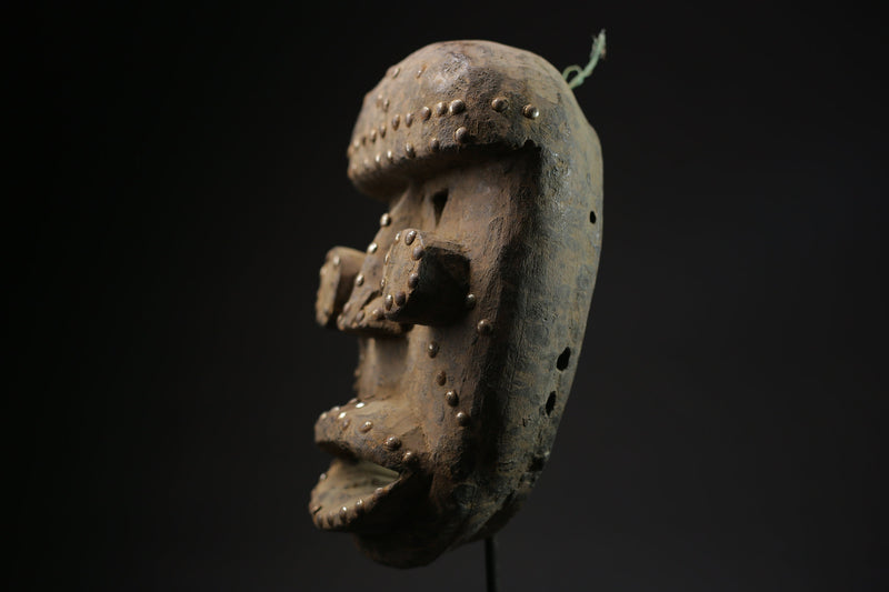 African Mask Carved Wood Tribal Mask vintage Carved Mask Dan Liberia Mask masks for wall-G2182