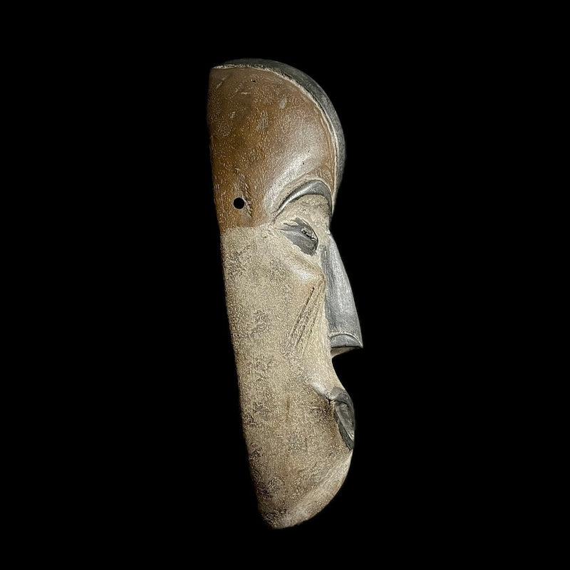 African Mask Igbo Mask African Tribal Face Mask Wood Hand Carved Vintage Wall Hanging-G1919