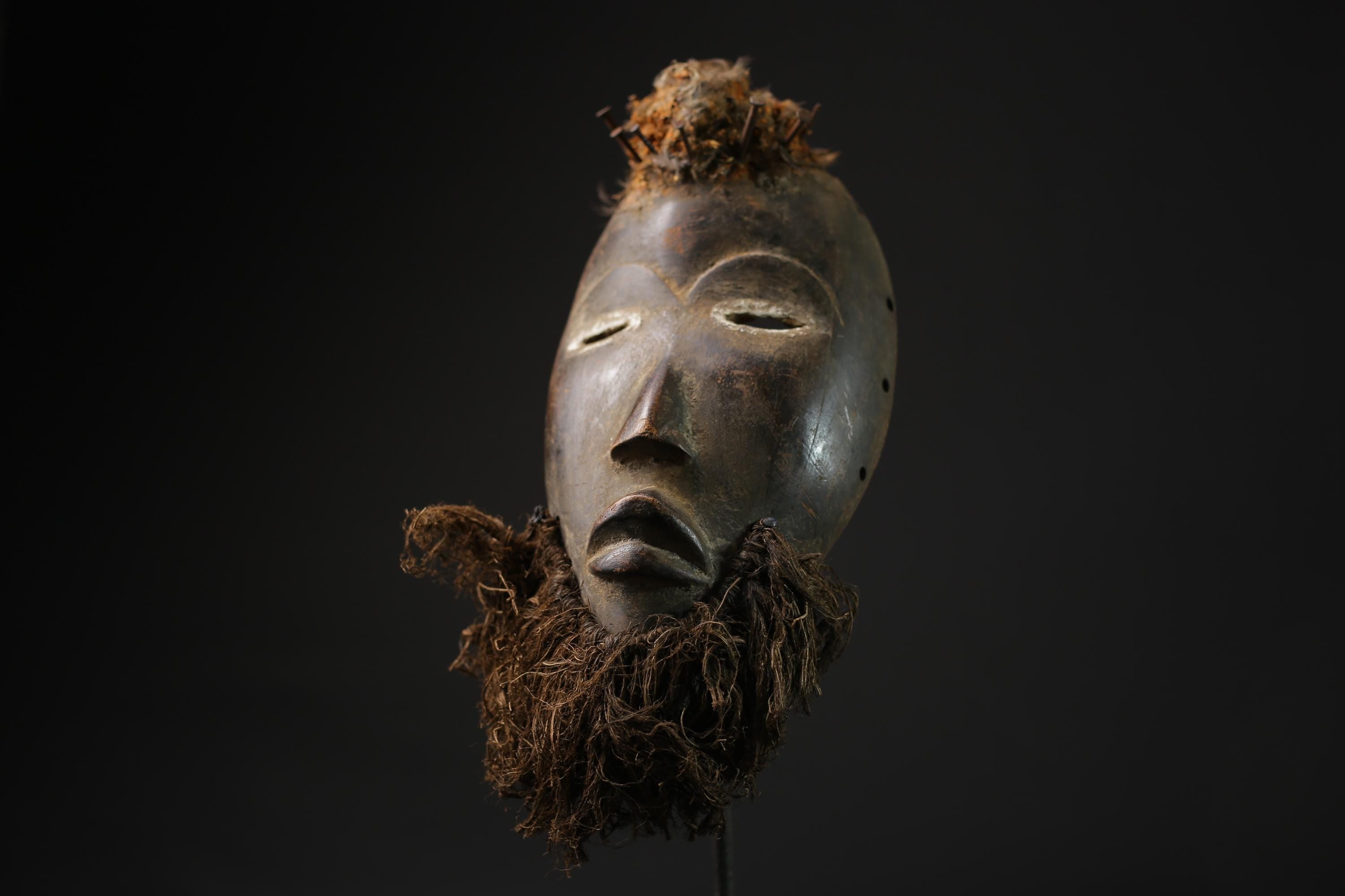 African Tribal Face Mask African dan Home Décor mask tribal art Dan Tank masks for wall -8332