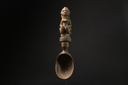 African Tribal Art Wooden Carved Dan Wakemia Spoon African traditional trop-5452