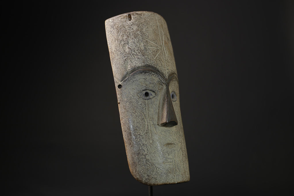 African Tribal Face Mask Authentic traditional Muminia mask in Lega art-8321