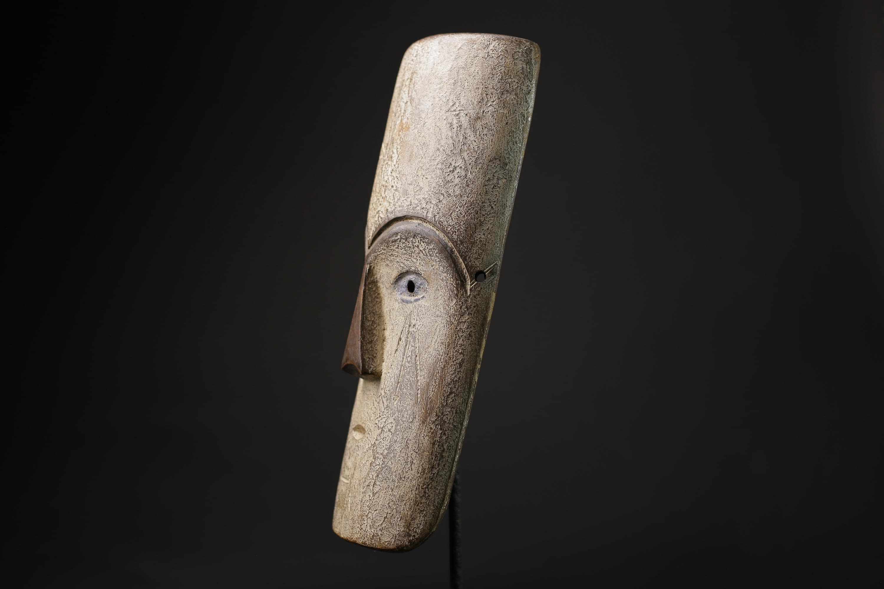 African Tribal Face Mask Authentic traditional Muminia mask in Lega art-8321