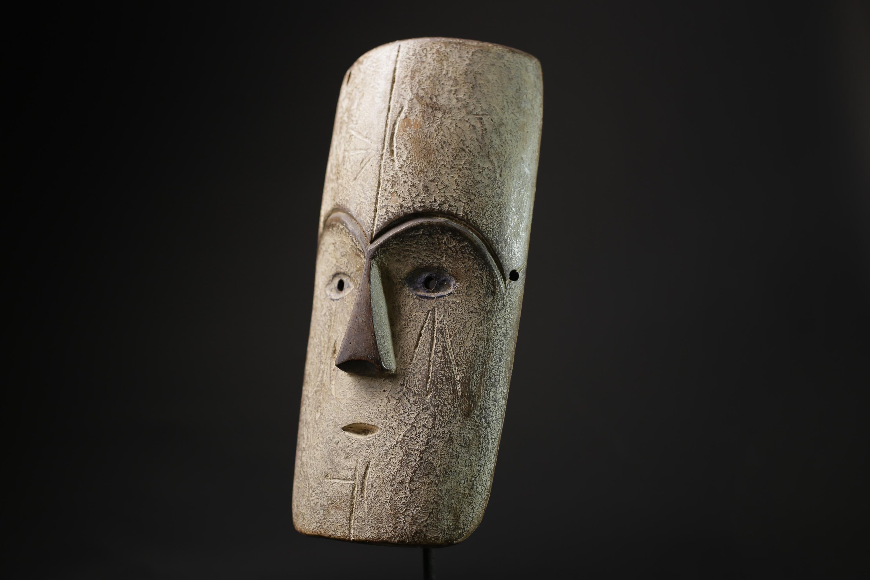 African Tribal Face Mask Authentic traditional Muminia mask in Lega art-8321