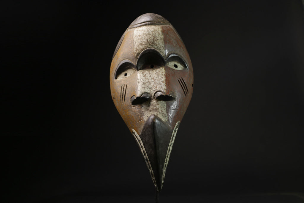 African Lega Mask wall mask Traditional masque vintage art tribal Home Déco-8341